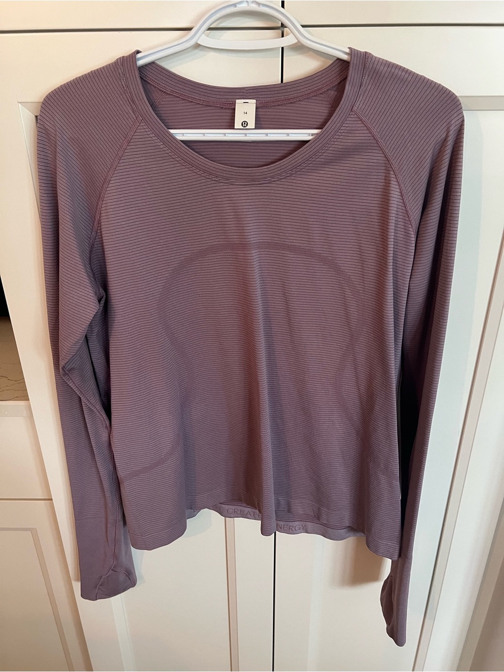 Lululemon - Women’s Long-Sleeve Ribbed Top in Mauve